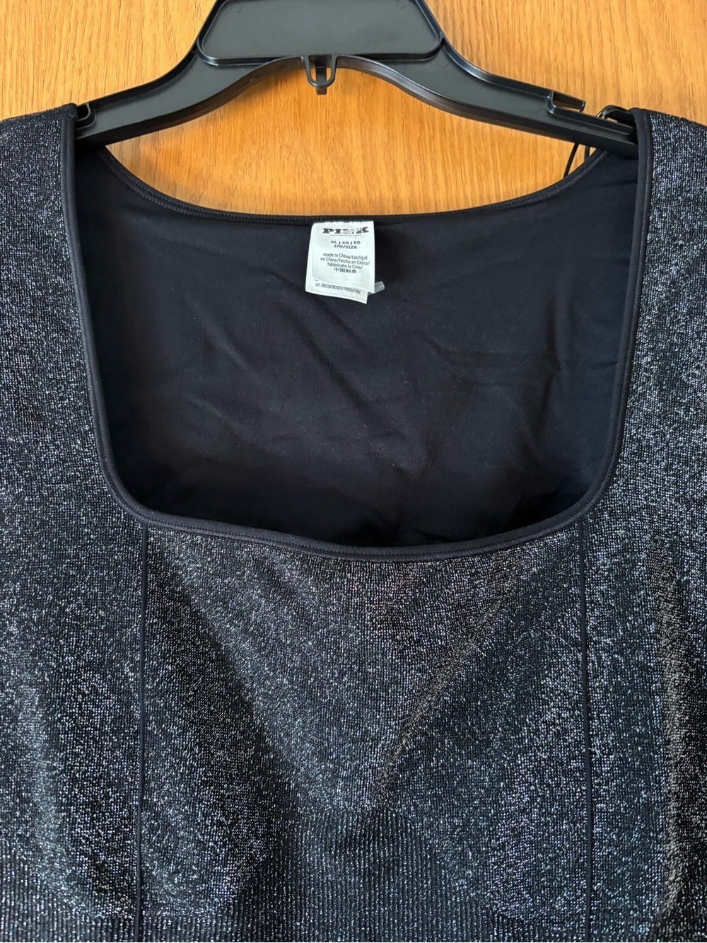PINK Victoria's Secret Black Sparkle Long-Sleeve Jumpsuit - Picture 7 of 10